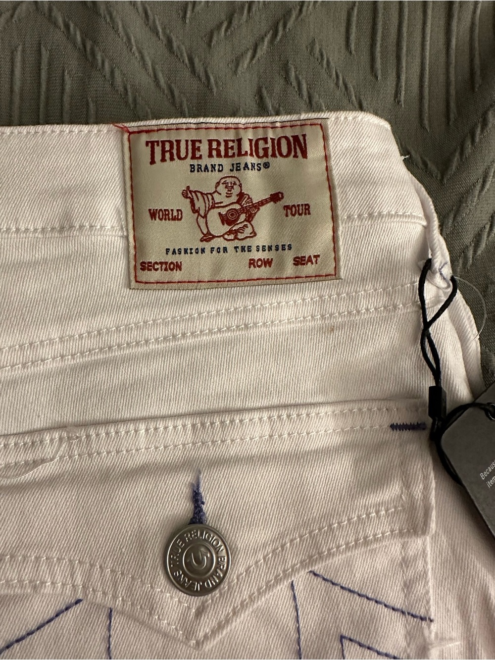 True Religion Women's Billie Jeans in White - Picture 6 of 11
